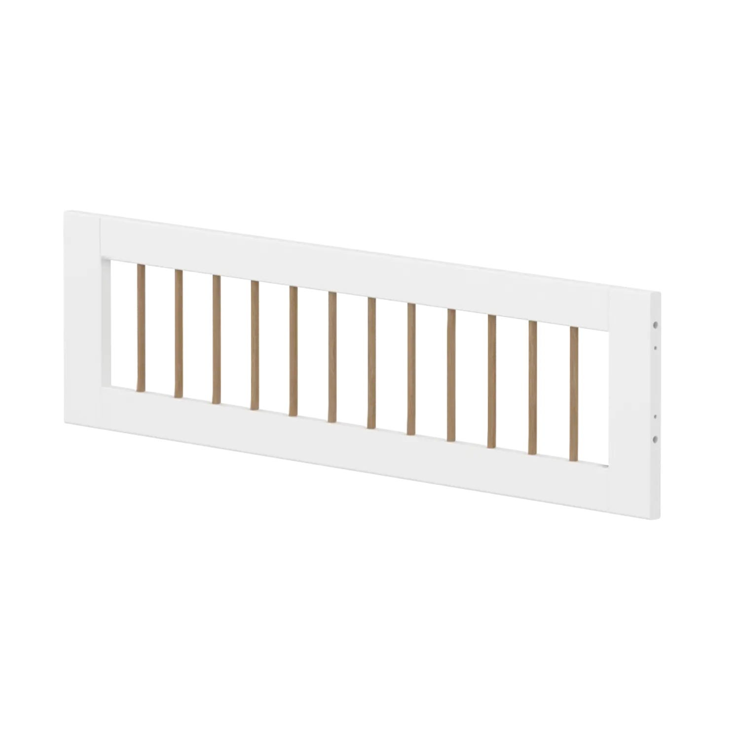 1/2 Safety Rail, White/Oak FLEXA SAFETYRAIL safety-rail-front-for-slide-w-oak-crossbars-f-wht-1-2-200cm   200 flexa-com.myshopify.com