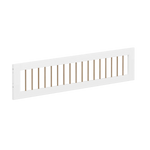 3/4 Safety Rail with, White/Oak FLEXA SAFETYRAIL safety-rail-front-w-bars-oak-birch-f-wht-3-4-200-cm   200 flexa-com.myshopify.com