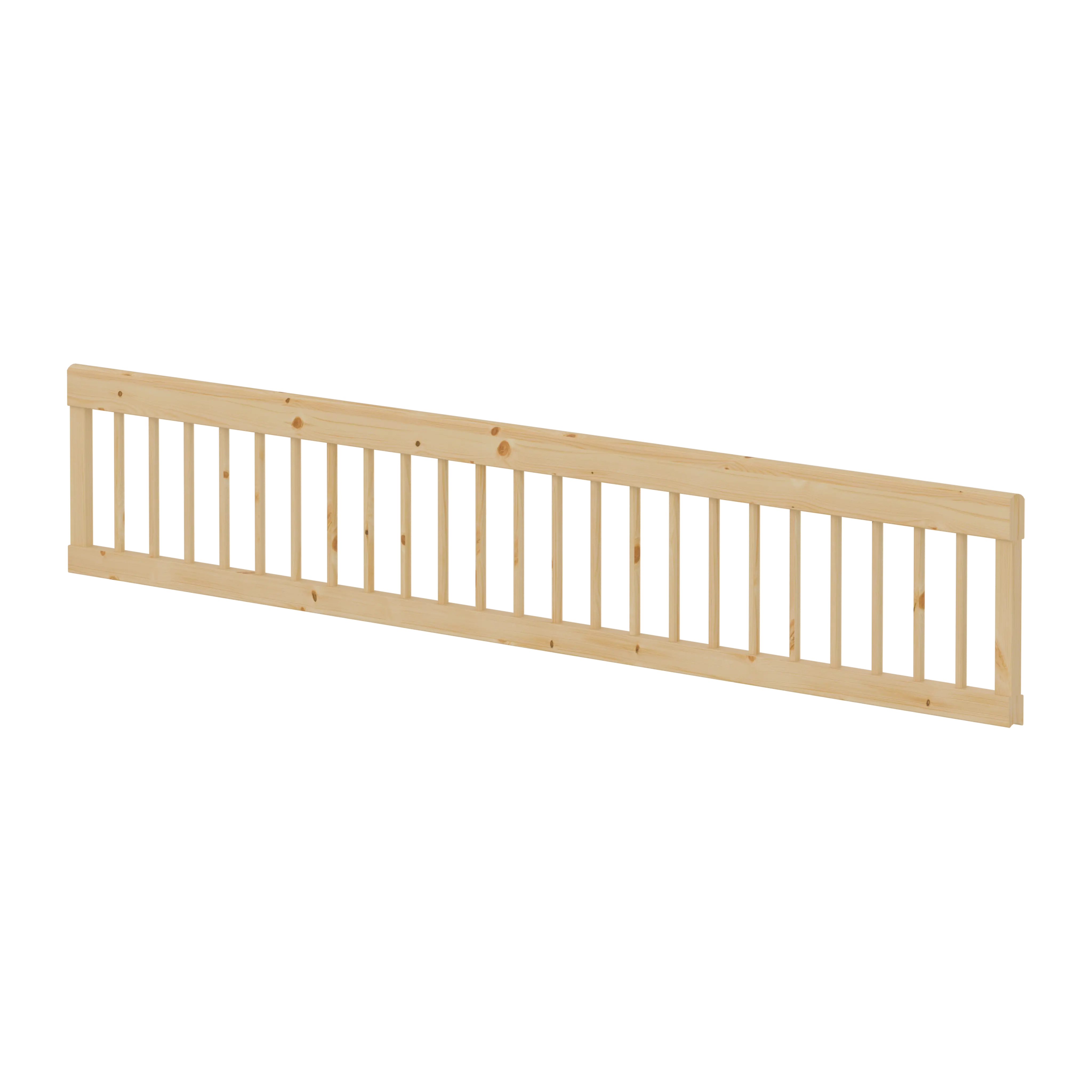 Safety Rail Full-Length, 200 cm, Pine SAFETYRAIL safety-rail-full-length-w-bars-ass-untr-200cm  flexa-com.myshopify.com