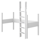 Legs and Ladder for High Bed 184 cm, 90x190 cm, White LADDER_LEGS rails-ladder-and-legs-for-high-bed-white-white  flexa-com.myshopify.com