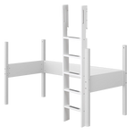 Straight Ladder and Legs for High Bed, 90x200 cm, White LADDER_LEGS rails-ladder-and-legs-for-high-bed-white-white-1  flexa-com.myshopify.com