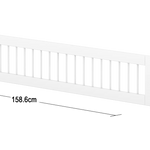 Safety Rail, 3/4, White SAFETYRAIL safety-rail-front-w-bars-birch-f-wht-3-4-200-cm  flexa-com.myshopify.com
