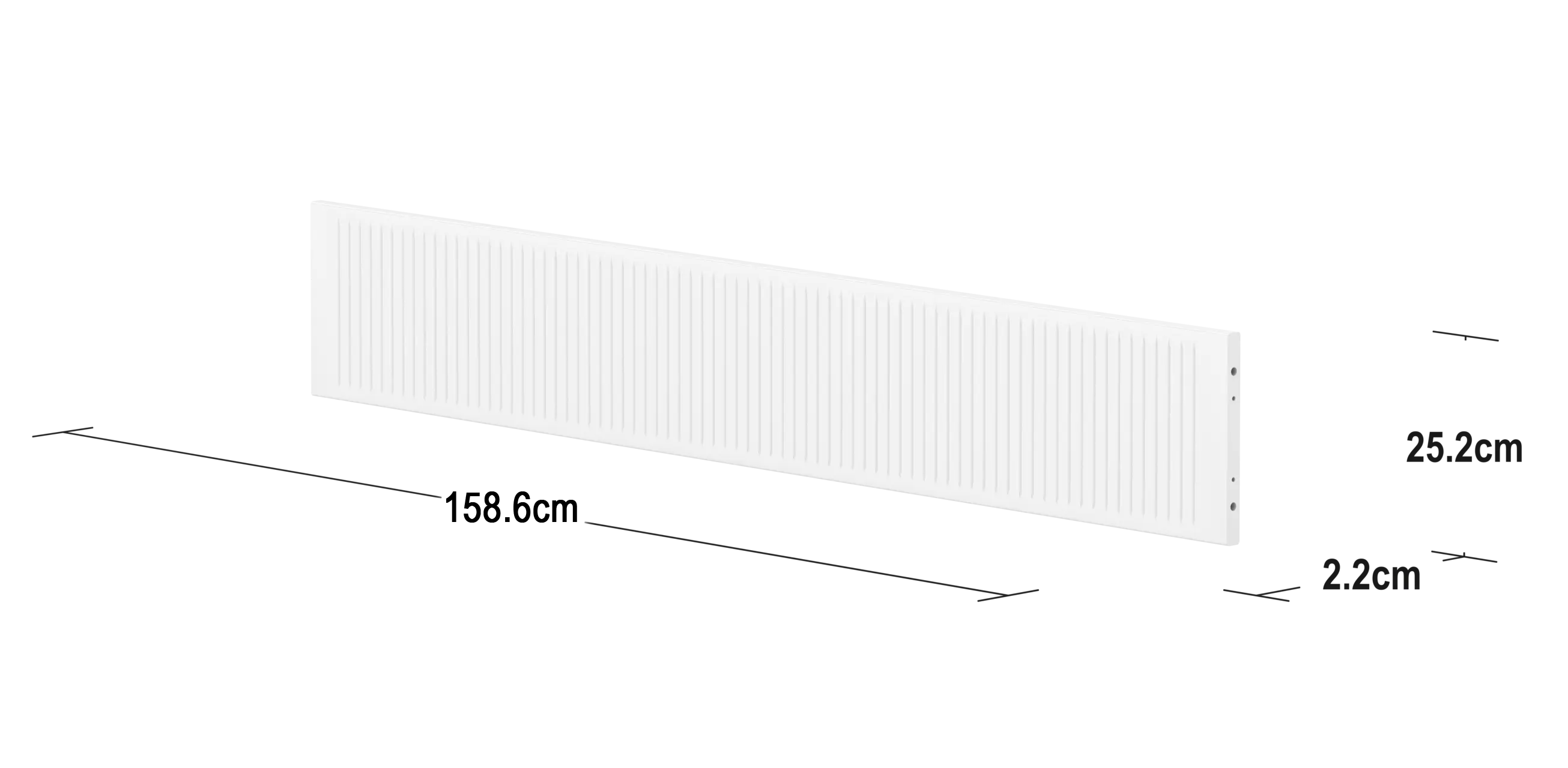 Safety Rail, 3/4, White SAFETYRAIL safety-rail-front-w-grooves-mdf-3-4-f-wht-200cm  flexa-com.myshopify.com