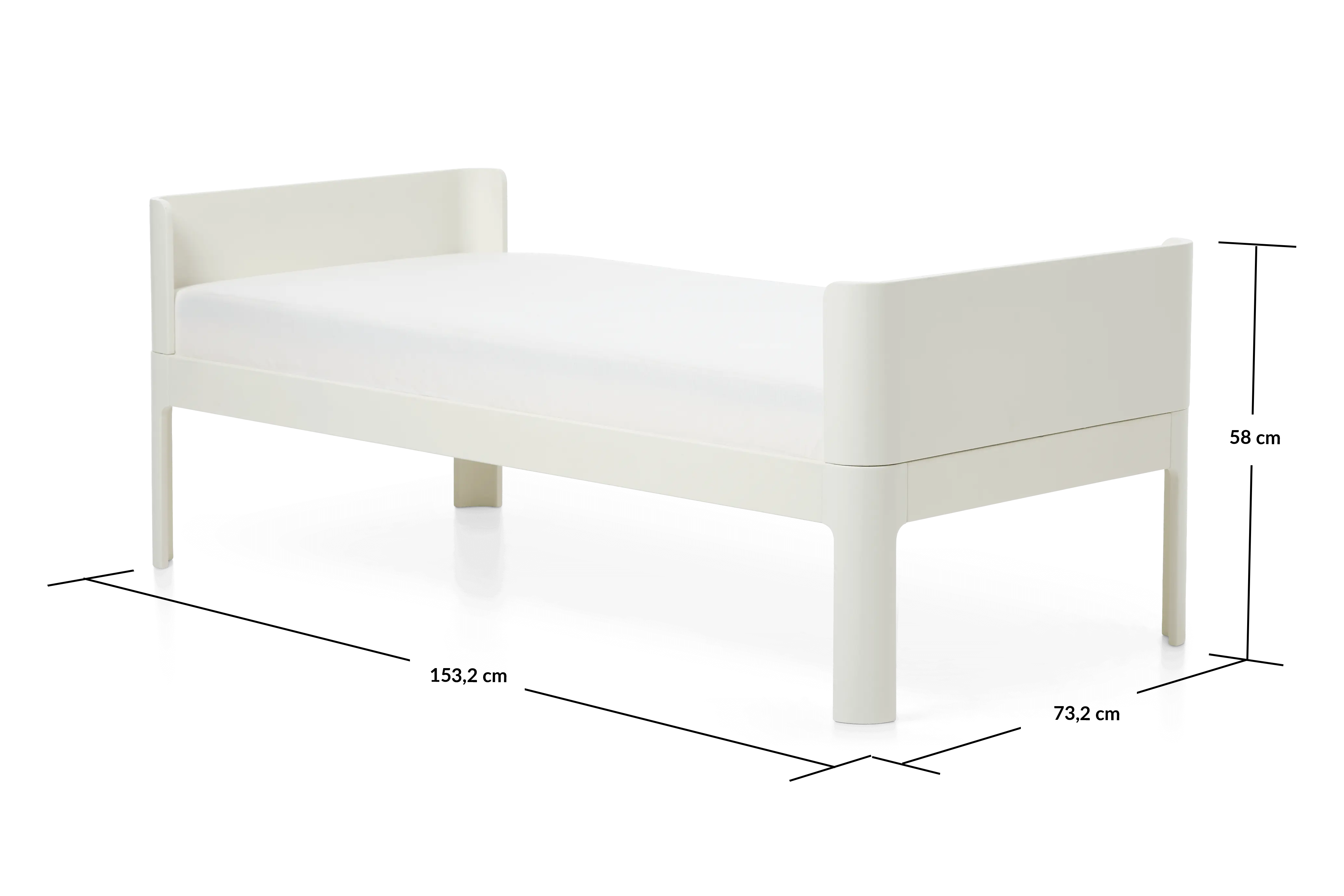Junior Bed, 150x70 cm, Cream JUNIORBED fb02-junior-bed-cream  flexa-com.myshopify.com