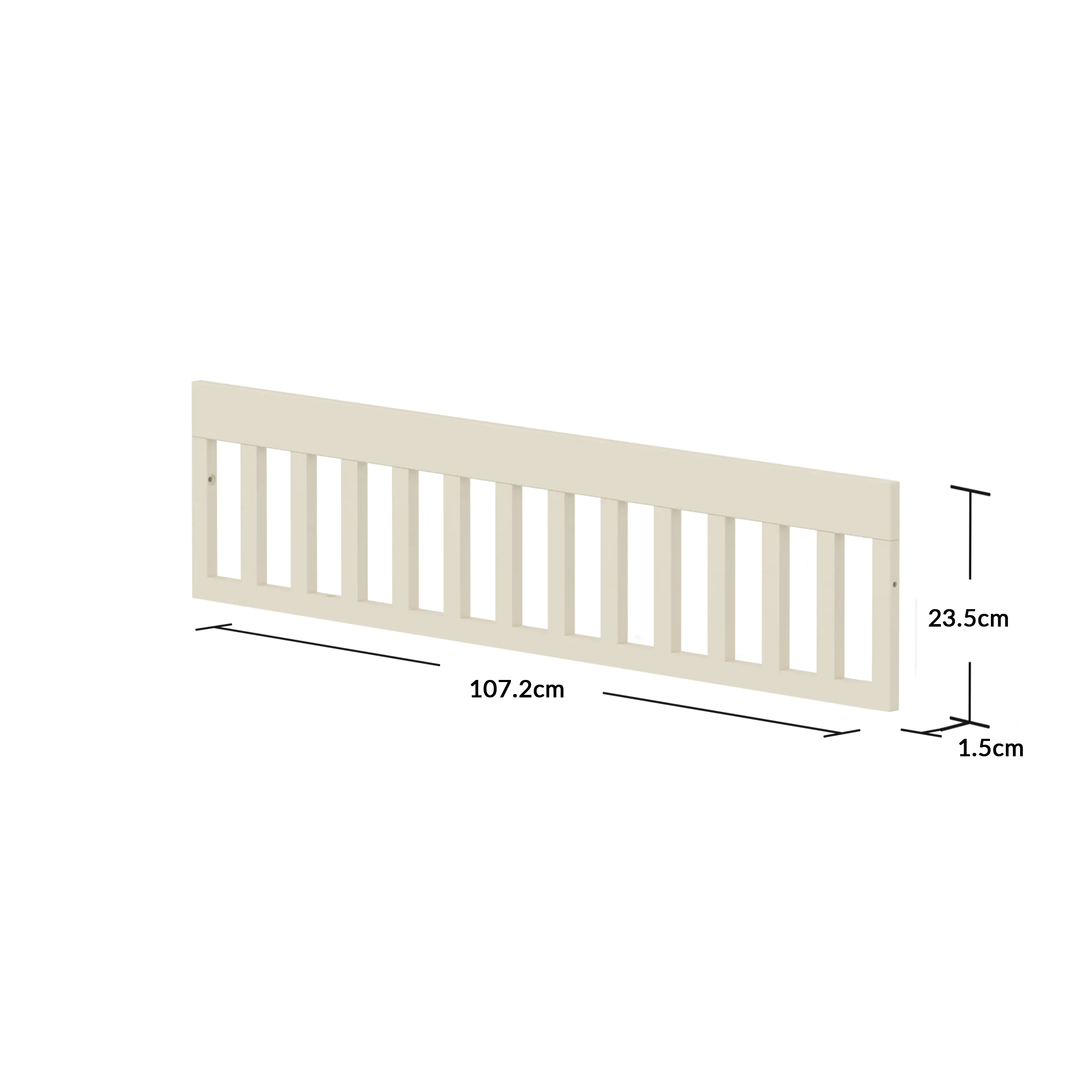 Safety rail for Baby Bed NOVA, 120x70 cm, Cream SAFETYRAIL safety-rail-for-baby-bed-cream  flexa-com.myshopify.com