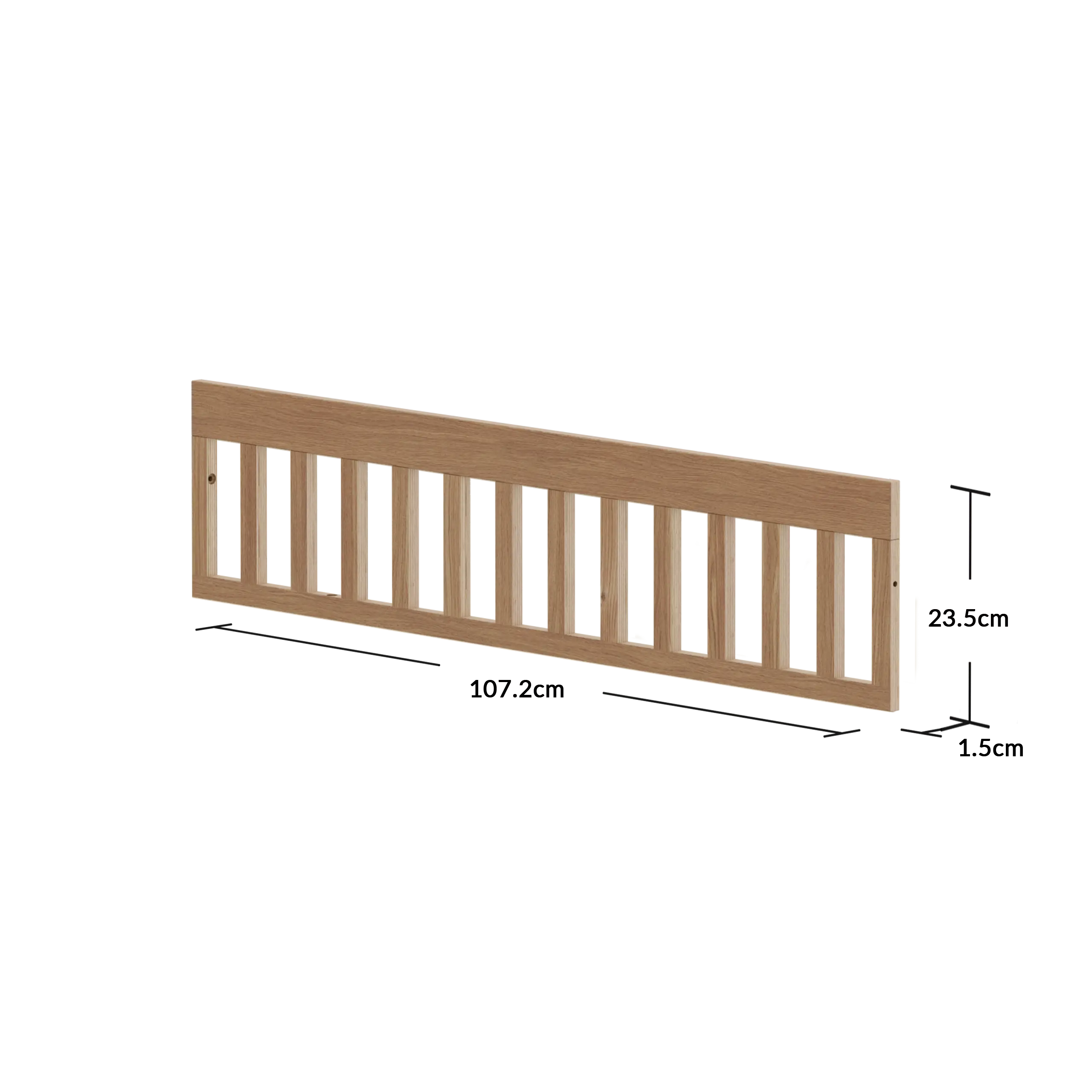 Safety rail for Baby Bed NOVA, 120x70 cm, Oak SAFETYRAIL safety-rail-for-baby-bed-oak  flexa-com.myshopify.com