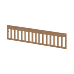 Baby Safety rail, 140x70 cm, Oak SAFETYRAIL safety-rail-for-baby-bed-1272x235x15-oak-clear-lacq  flexa-com.myshopify.com