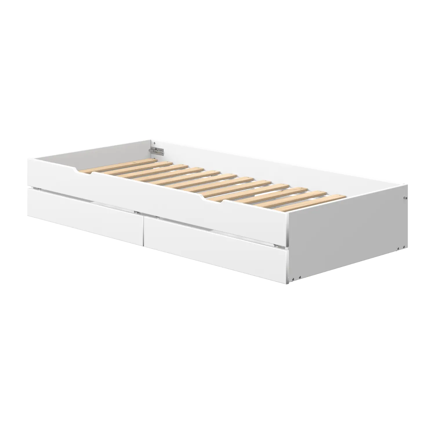 Trundle Pull-out Bed, 90x190 cm, White ACCESSORIES trundle-pull-out-bed-white-1  flexa-com.myshopify.com