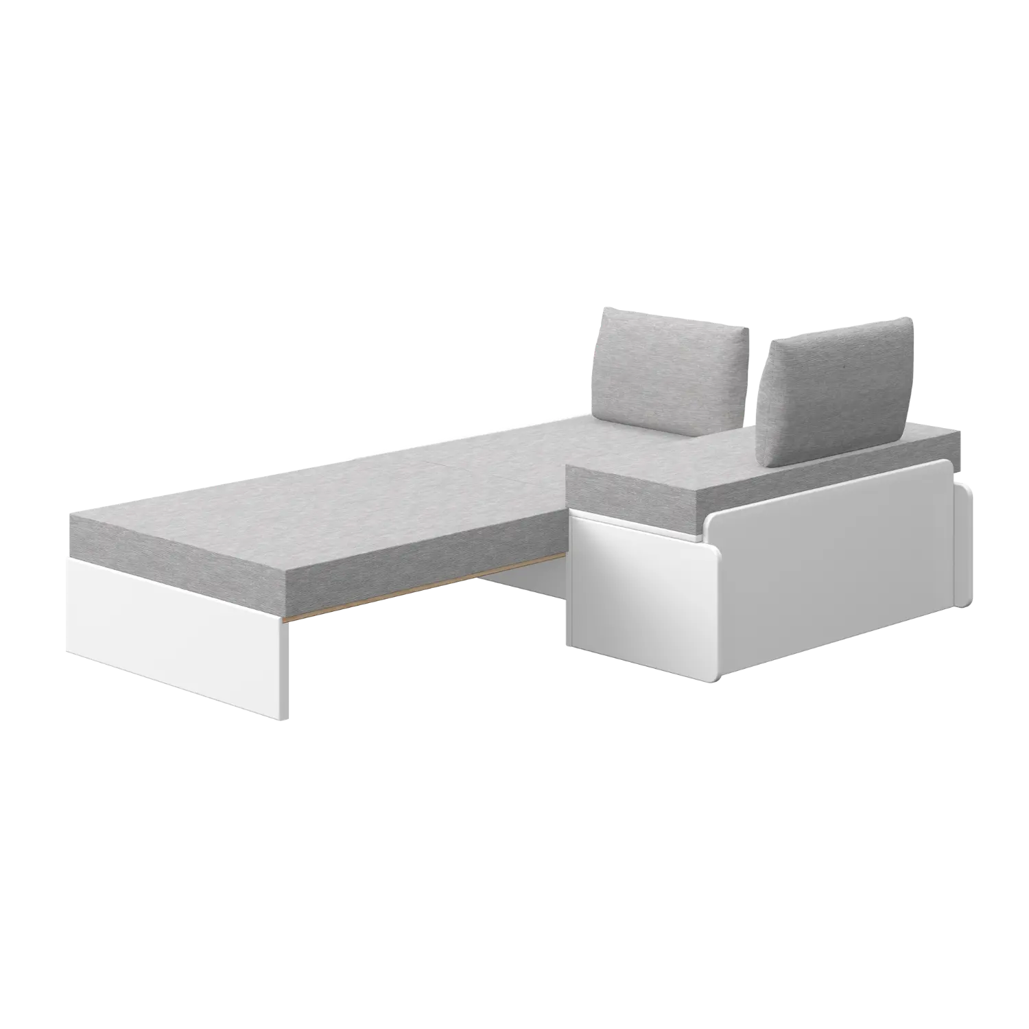 Sofa module for High Bed 184 cm, 77x180 cm, White ACCESSORIES sleeping-module-for-white-casa-high-bed-white  flexa-com.myshopify.com