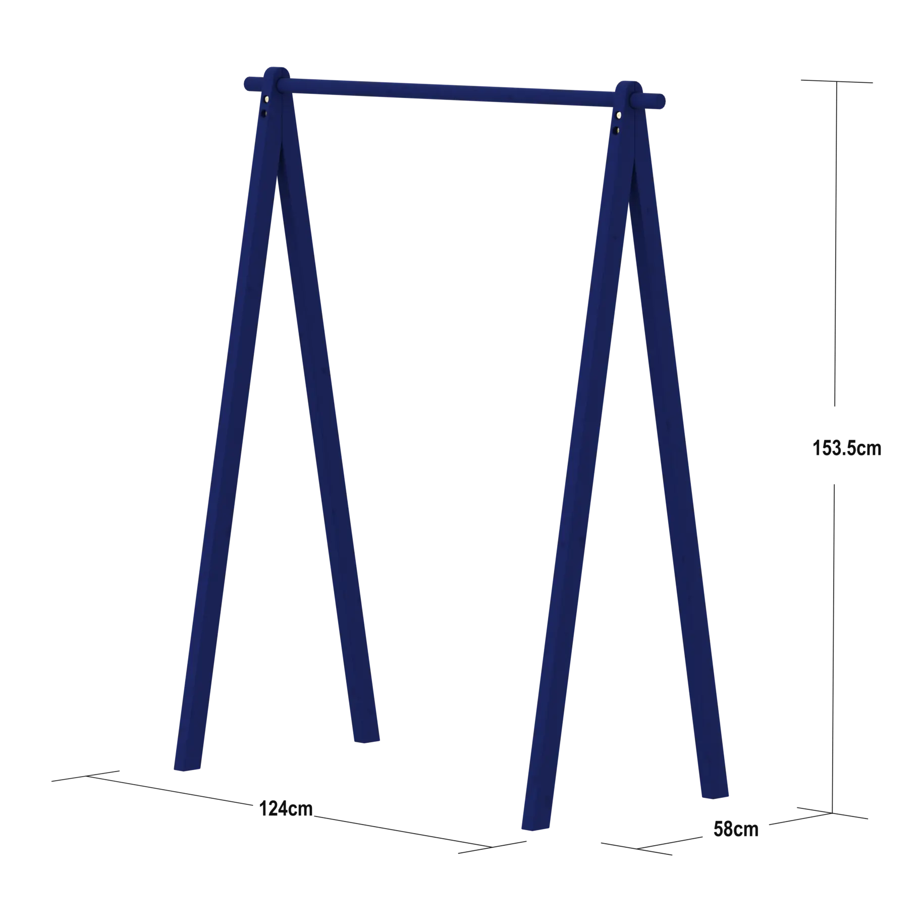 Clothes Rack, Blue/Pine ACCESSORIES clothes-rack-sapphire-blue  flexa-com.myshopify.com