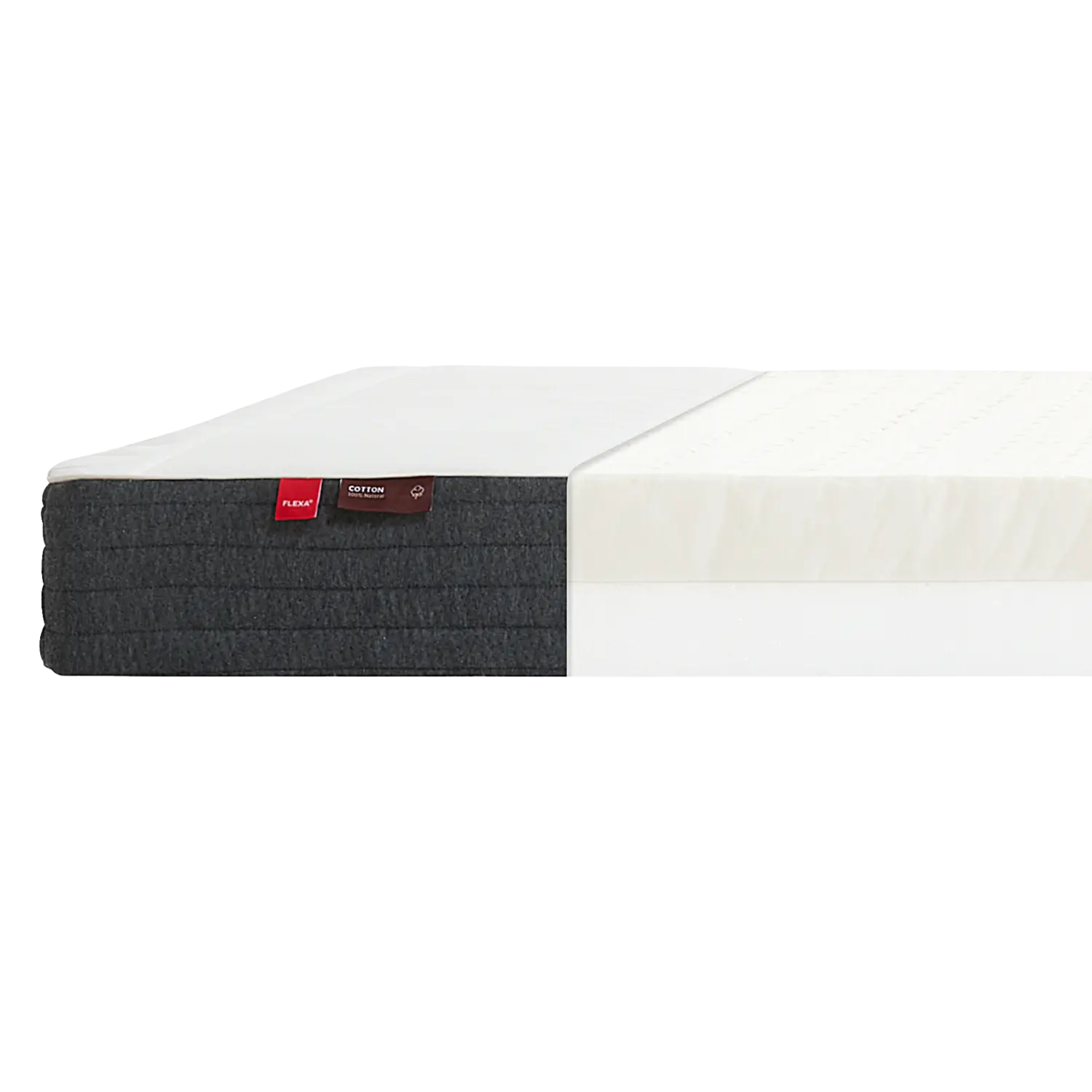 Latex Mattress, 190X140 with Cotton Cover MATTRESS flexa-latex-mattress-190x140-cotton-cover-white  flexa-com.myshopify.com