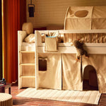 Play Curtain for Beds, Beige TEXTILE play-curtain-warm-gray  flexa-com.myshopify.com