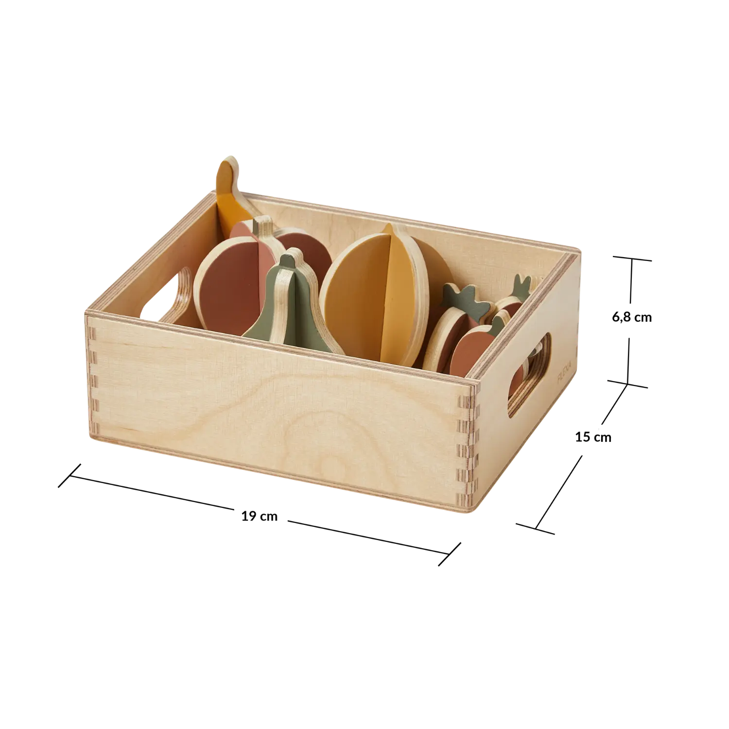 Fruits, 7 pcs, Handpainted PLAY fruits-multicolors-natural-wood  flexa-com.myshopify.com