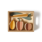 Vegetables, 5 pcs, Handpainted PLAY vegetables-multicolors-natural-wood  flexa-com.myshopify.com