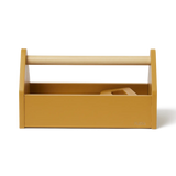 Toolbox, 4 pcs, Handpainted, Yellow PLAY toolbox-mustard-natural-wood  flexa-com.myshopify.com