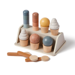 Ice Cream Set, 22 pcs, Handpainted PLAY ice-cream-set-multicolors-natural-wood  flexa-com.myshopify.com