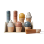 Ice Cream Set, 22 pcs, Handpainted PLAY ice-cream-set-multicolors-natural-wood  flexa-com.myshopify.com