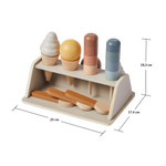 Ice Cream Set, 22 pcs, Handpainted PLAY ice-cream-set-multicolors-natural-wood  flexa-com.myshopify.com