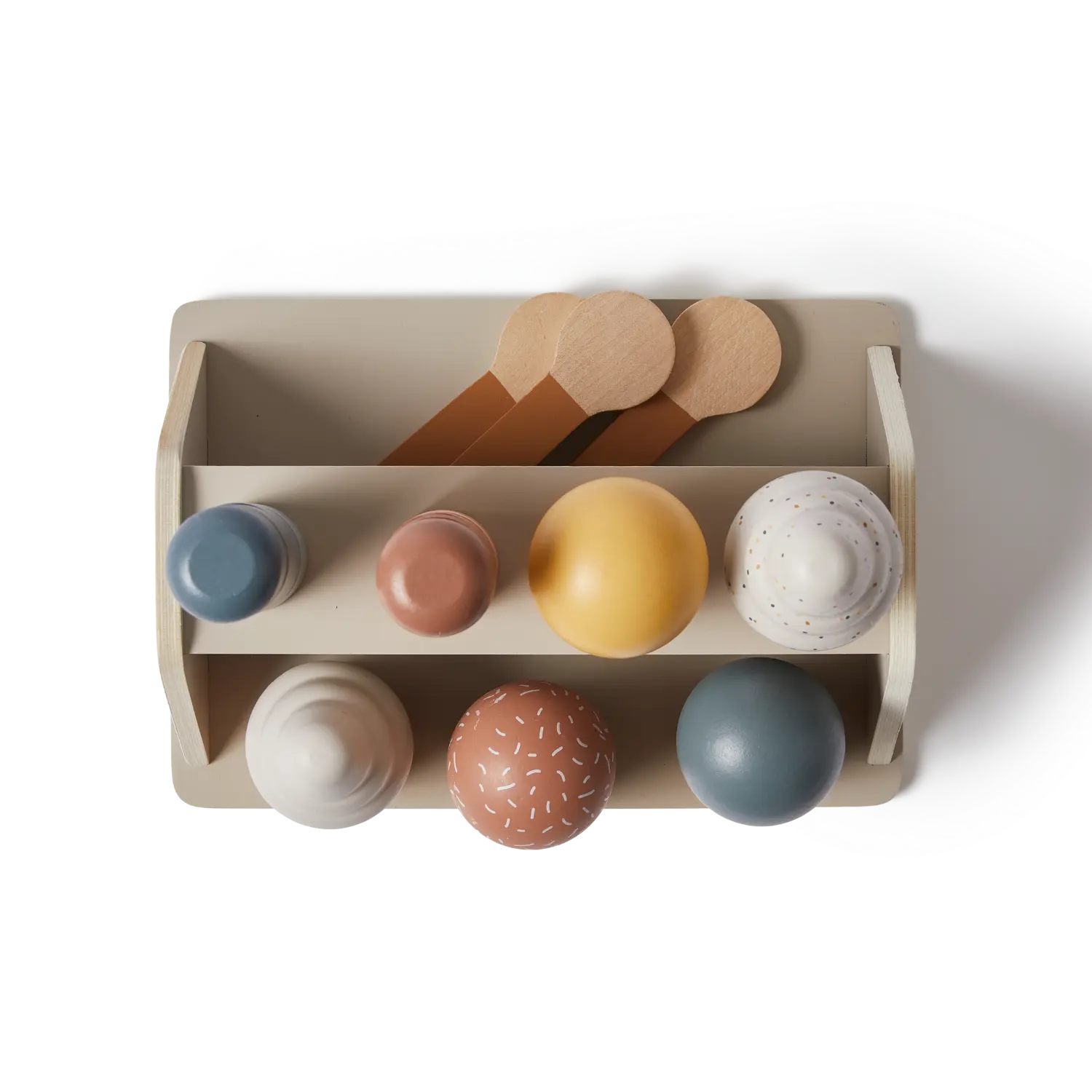 Ice Cream Set, 22 pcs, Handpainted PLAY ice-cream-set-multicolors-natural-wood  flexa-com.myshopify.com