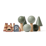 Accessories for Car Tracks, 13 pcs, Handpainted PLAY accessories-for-car-tracks-multicolors-natural-wood  flexa-com.myshopify.com