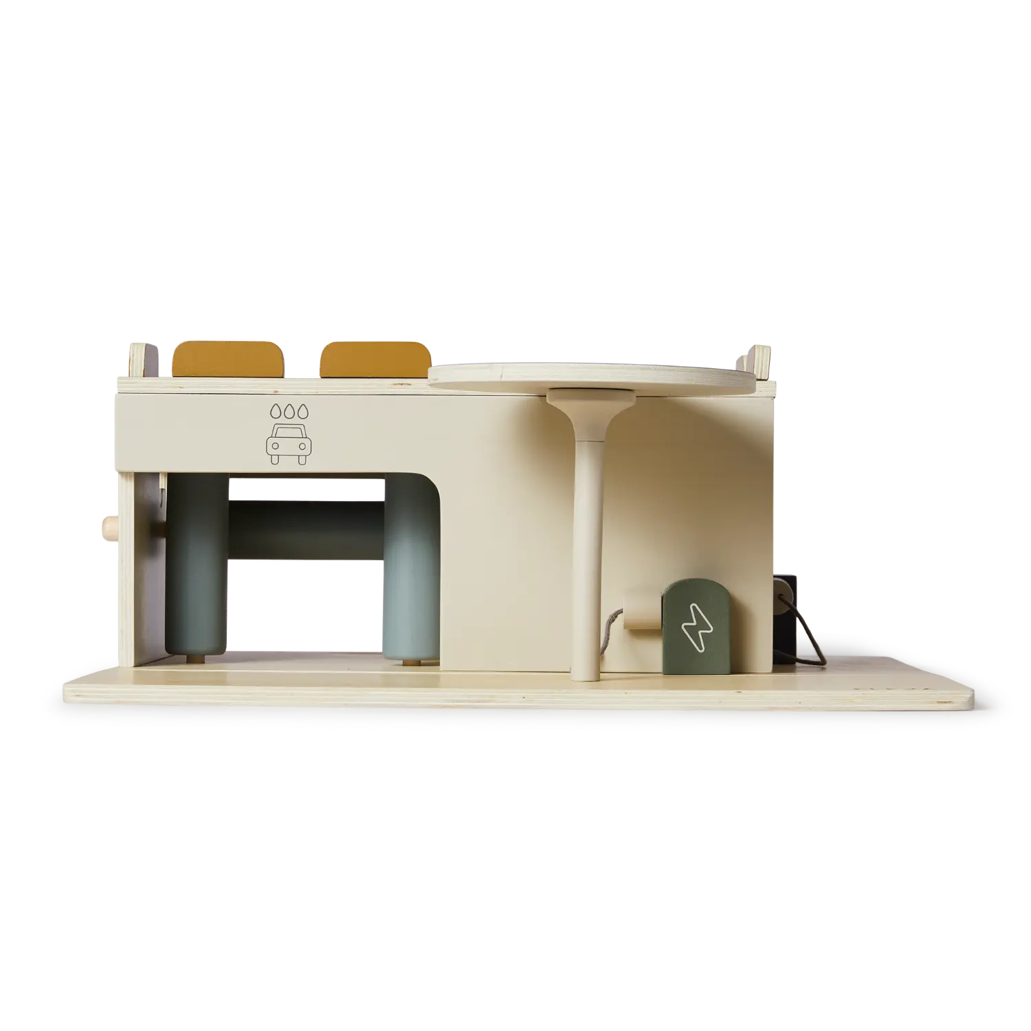 Wooden Parking Garage, Handpainted PLAY wooden-parking-garage-multicolors-natural-wood  flexa-com.myshopify.com