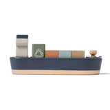 Container Ship, 1 ship & 5 containers, Handpainted PLAY container-ship-multicolors-natural-wood  flexa-com.myshopify.com