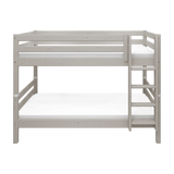 Bunk Bed 154 cm with Ladder and Safety Rail, 90x200 cm, Grey