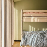 Bunk Bed 154 cm with Pull-out Drawer, Ladder and Safety Rail, 90x200 cm, White BUNKBED bunk-bed-with-straight-ladder-white-washed-3  flexa-com.myshopify.com