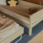 FLEXA Single Bed 90x200 cm with Pull-out Bed 90x190 cm, Sand, view 7