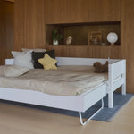 FLEXA Single Bed 90x200 cm with Pull-out Bed 90x190 cm, WHITE, Daybed, view 2