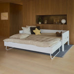 FLEXA Single Bed 90x200 cm with Pull-out Bed 90x190 cm, WHITE, Daybed, view 8