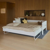 FLEXA Single Bed 90x200 cm with Pull-out Bed 90x190 cm, WHITE, Daybed, view 8