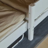 FLEXA Single Bed 90x200 cm with Pull-out Bed 90x190 cm, WHITE, Daybed, view 7