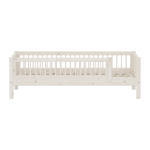 Single Bed with Safety Rail, 90x200 cm, White SINGLE_BED single-bed-with-scandinavian-safety-rail-3-4-bars-white-washed  flexa-com.myshopify.com