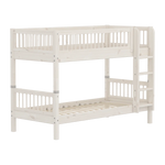 Bunk Bed 154 cm with Ladder and Safety Rail, 90x200 cm, White BUNKBED bunk-bed-with-safety-rail-white-washed  flexa-com.myshopify.com