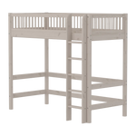 High Bed 184 cm with Ladder and Safety Rail, 90x200 cm, Grey HIGHBED high-sleeper-with-safety-rail-grey-washed  flexa-com.myshopify.com