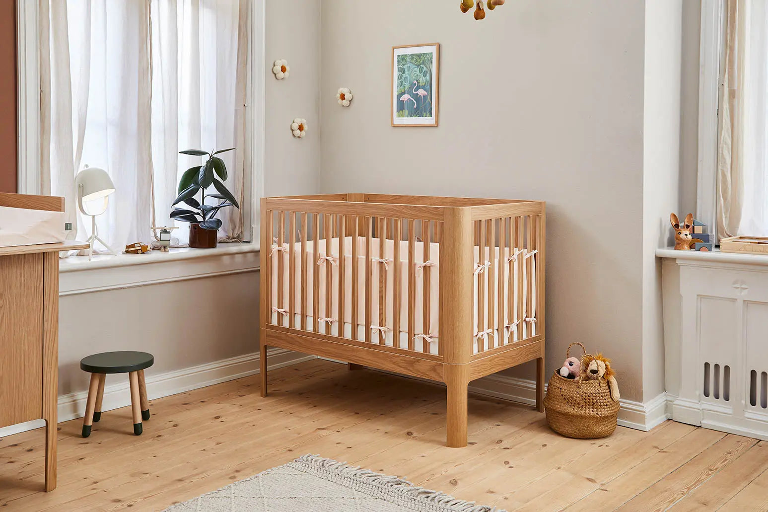 Bed Bumper, 120x70x30 cm, Rose TEXTILE ACTIVE flexa-com.myshopify.com