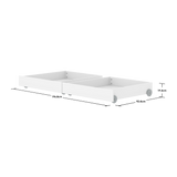 Bed Drawers, 2 pcs, 90x200 cm, White ACCESSORIES 200 flexa-com.myshopify.com