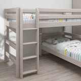 Bunk Bed 143 cm with Ladder and Safety Rail, 90x200 cm, White BUNKBED 200 flexa-com.myshopify.com