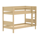 Bunk Bed 154 cm with Ladder and Safety Rail, 90x200 cm, Sand BUNKBED 90X200 flexa-com.myshopify.com