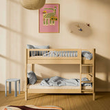 Bunk Bed 154 cm with Ladder and Safety Rail, 90x200 cm, Sand BUNKBED 90X200 flexa-com.myshopify.com