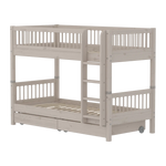 Bunk Bed 154 cm with Storage and Safety Rail, 90x200 cm, Grey BUNKBED 200 flexa-com.myshopify.com