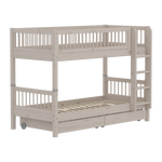 Bunk Bed 154 cm with Storage and Safety Rail, 90x200 cm, Grey BUNKBED 200 flexa-com.myshopify.com