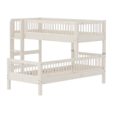 Bunk Bed with Ladder and Safety Rail, 90x200 cm, White BUNKBED 200 flexa-com.myshopify.com