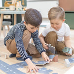 Car Tracks, 22 pcs, Handpainted PLAY _badge_last_chance flexa-com.myshopify.com