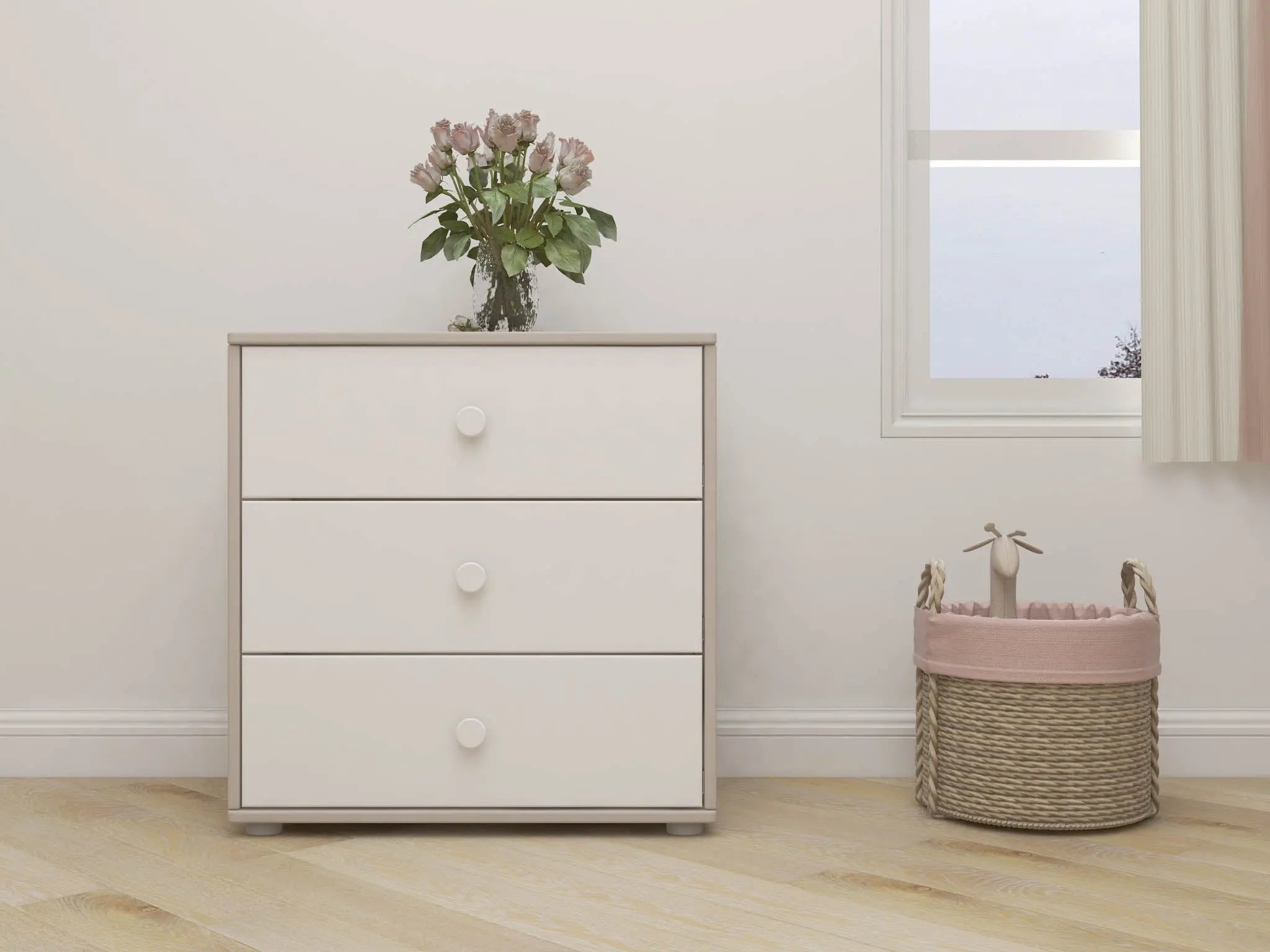 Chest with 3 Drawers, Grey CHEST_CLASSIC_STORAGE _badge_last_chance flexa-com.myshopify.com