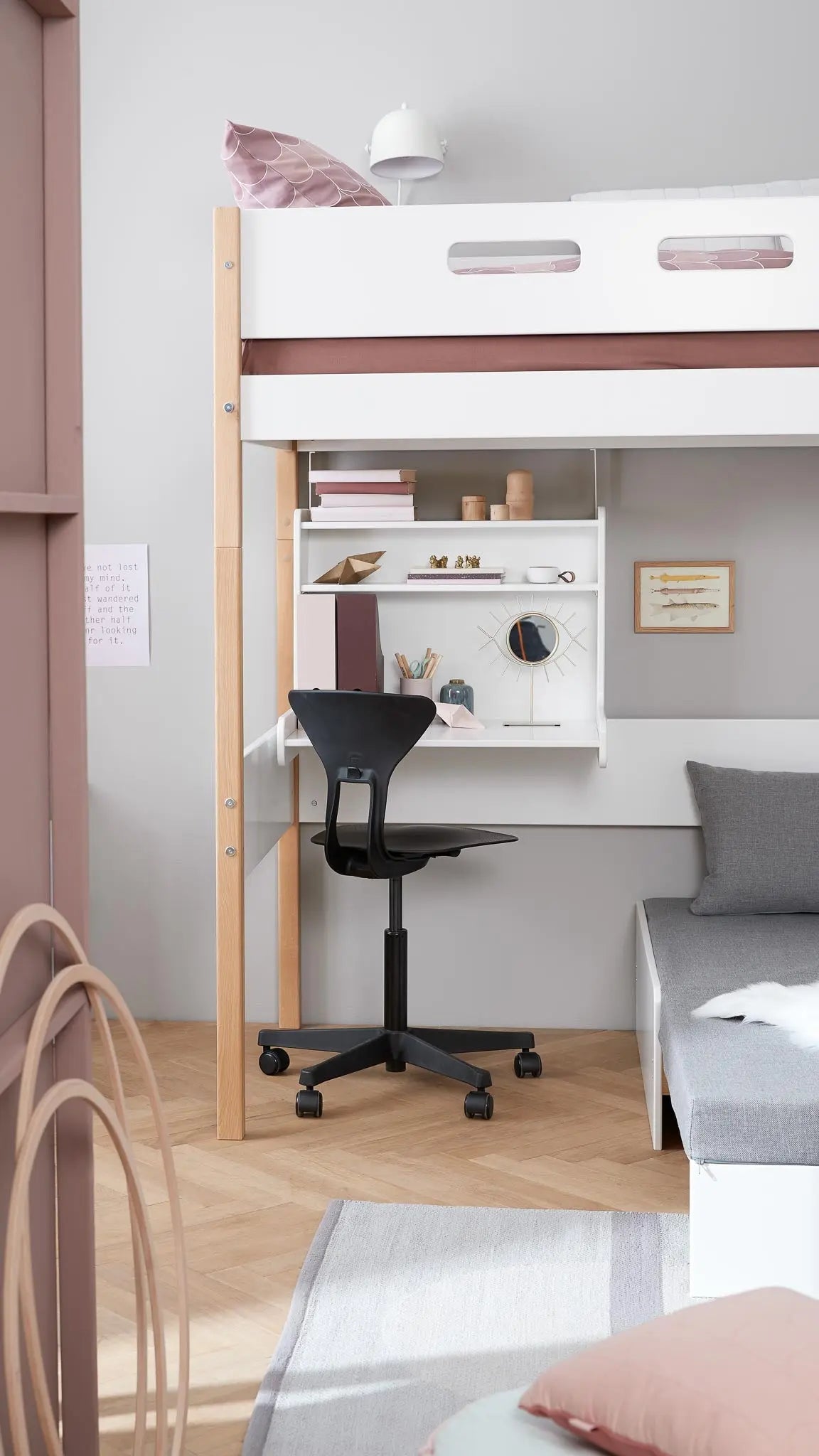 Click-on Desk with Shelf, White ACCESSORIES ACTIVE flexa-com.myshopify.com