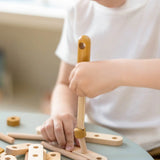 Construction Set, 36 pcs, Handpainted, Yellow PLAY ACTIVE flexa-com.myshopify.com
