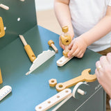 Construction Set, 36 pcs, Handpainted, Yellow PLAY ACTIVE flexa-com.myshopify.com