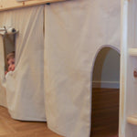 Play Curtain for Beds, Beige TEXTILE play-curtain-warm-gray  flexa-com.myshopify.com